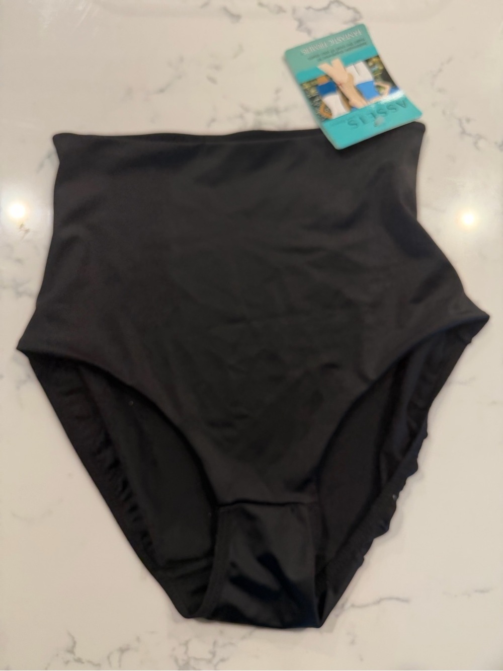Assets By Sara Briefs Sz M Black Full Coverage Fantastic Firmers High Waisted